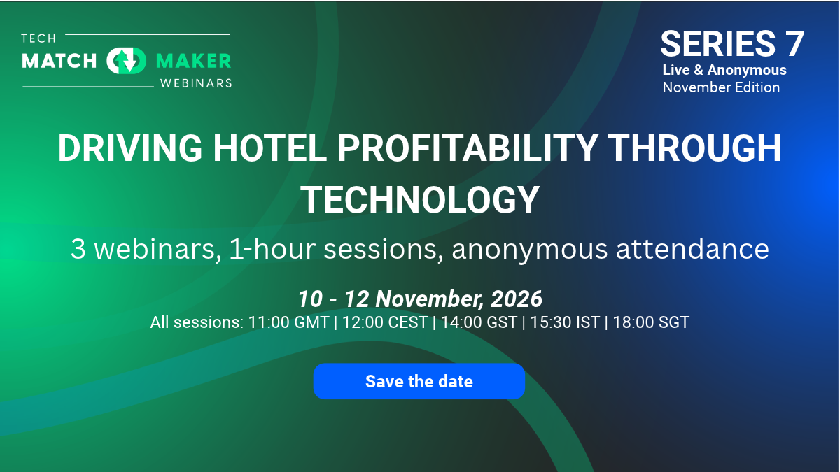 TECH Matchmaker Webinar Series | November Edition
