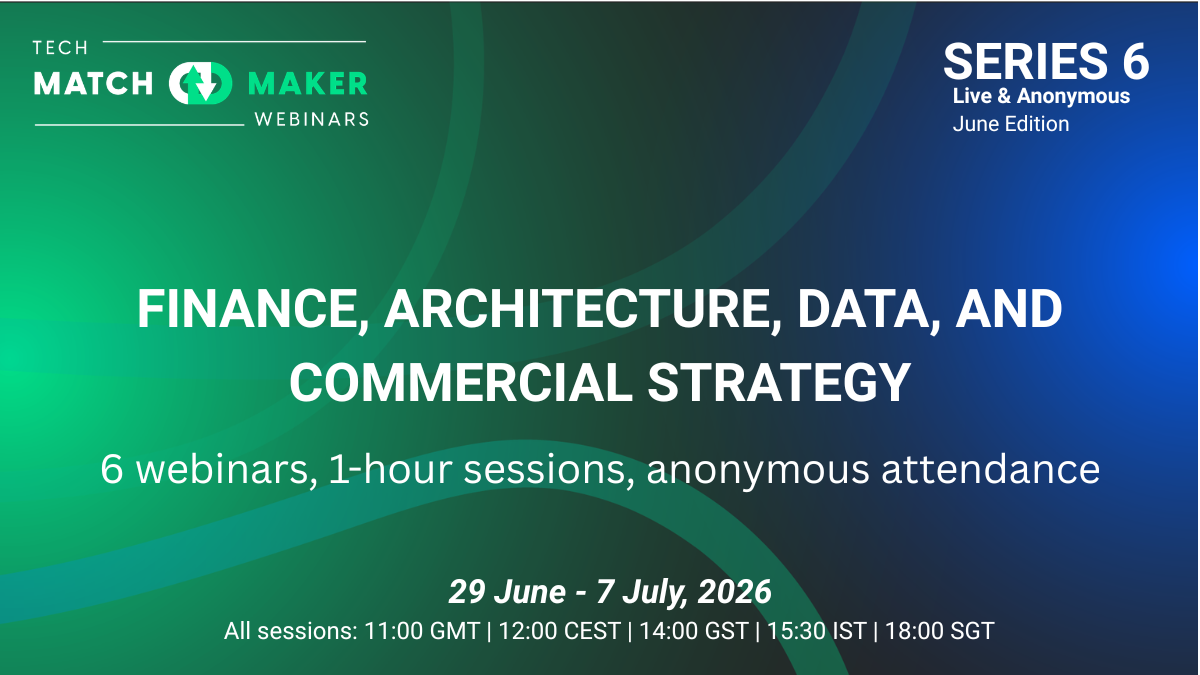 TECH Matchmaker Webinar Series | June Edition 