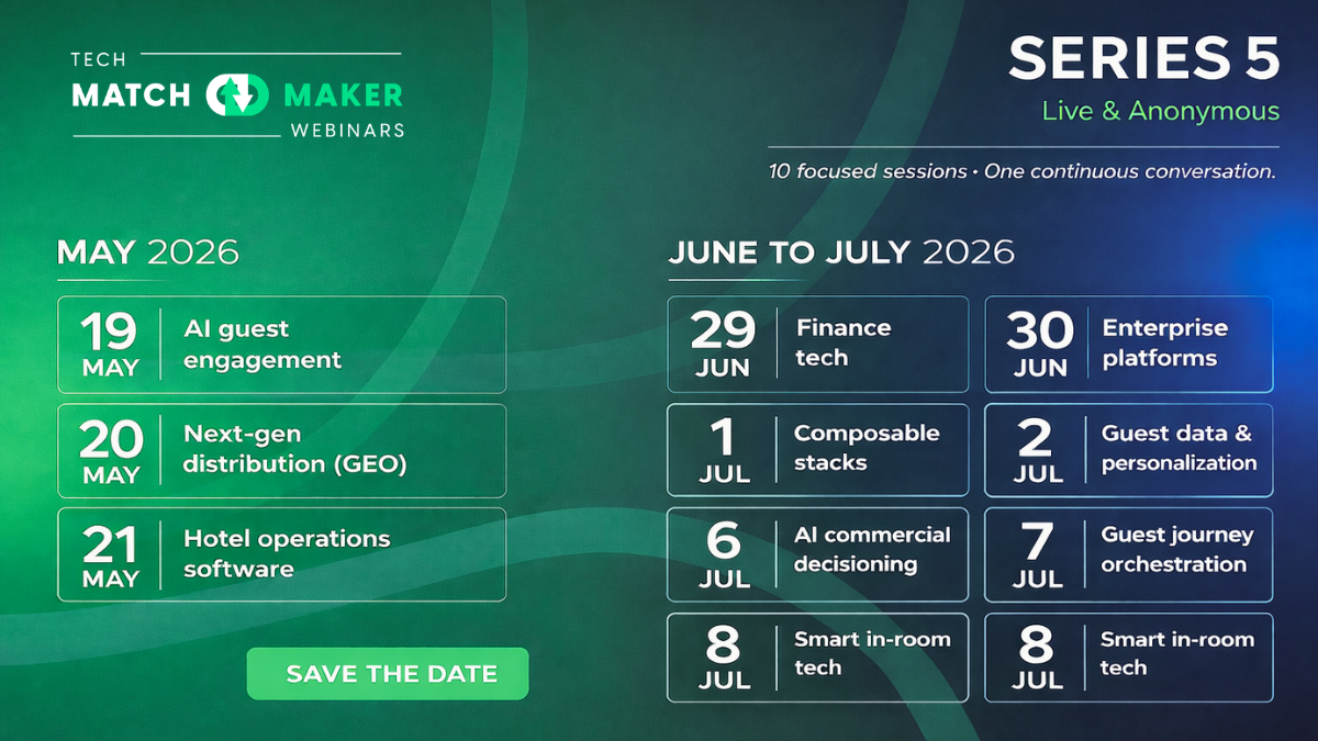 TECH Matchmaker Webinar Series | May & June Editions